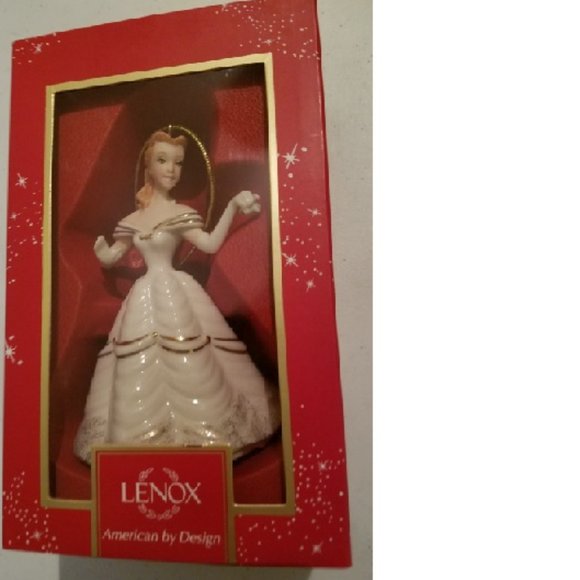 NEW in Box RARE Lenox Belle Christmas Time Ornament DISNEY Beauty and the Beast